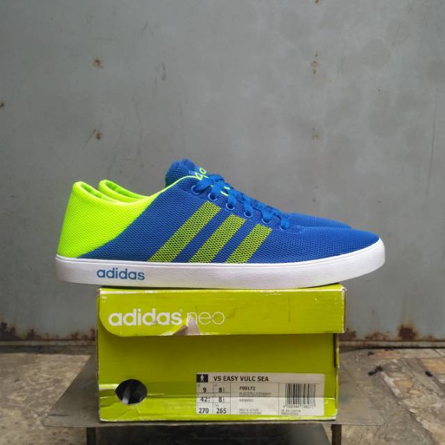 Size 42.5 - Adidas Neo Easy Vulc Sea F99172 - Sepatu Sneakers Skate Adidas Original Pria