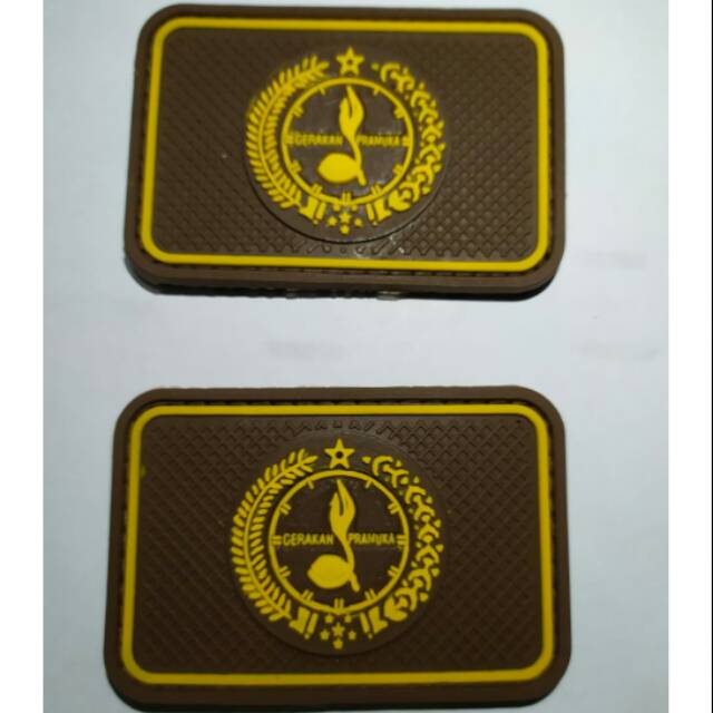 Patch rubber velcro scout/pramuka/gerakan pramuka