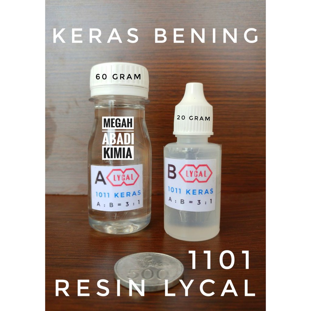 Resin Bening Lycal keras 80 Gram Shopee Indonesia