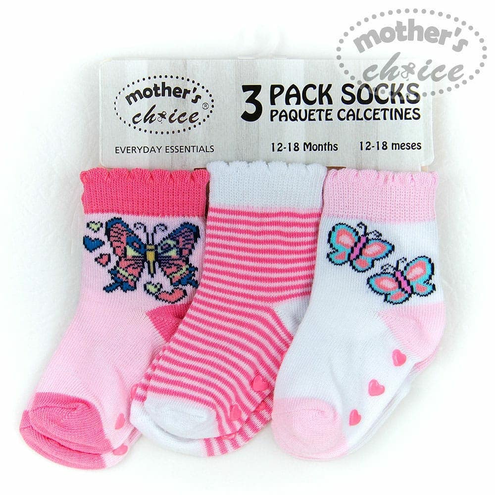 MOTHER'S CHOICE 3pcs socks kaos kaki anak