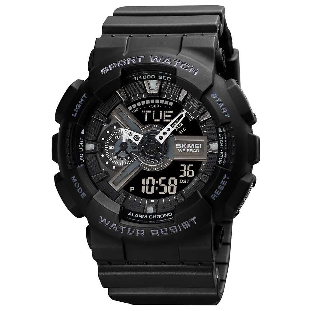 SKMEI Jam Tangan Digital Pria  1834 Aneka warna Hitam Merah Biru Hijau kuning Titanium Gray Silver P