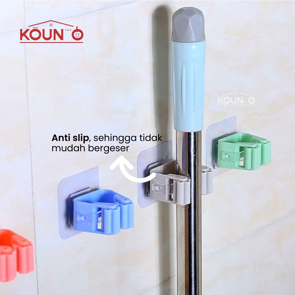 Klip Penjepit Gantungan Hook Sapu Kain Pel Mop Broom Hook Holder Hanger Cantolan Sapu Pengait Payung