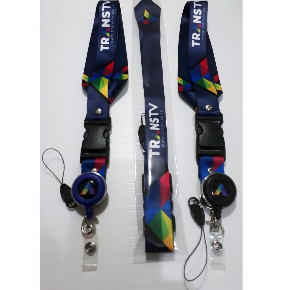 

[KODE JNBBM] TRANSTV Lanyard ,Strap ID, HP/Flashdisk Printing Digital (Paket Lengkap Exclusive)