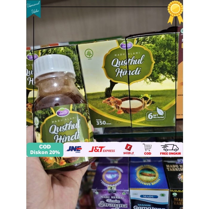

◾COD◾ Madu QUSTHUL HINDI ASLI dan habbatussauda Qustul Hindy 6 in 1 Kustul