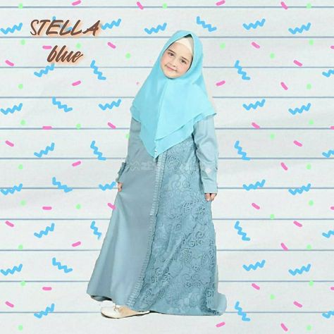 STELLA SYARI KIDS Bahan WOLYCRAPE Gamis Anak 7-9 tahun Tanggung Terbaru 2020  Murah Kekinian Terbaru