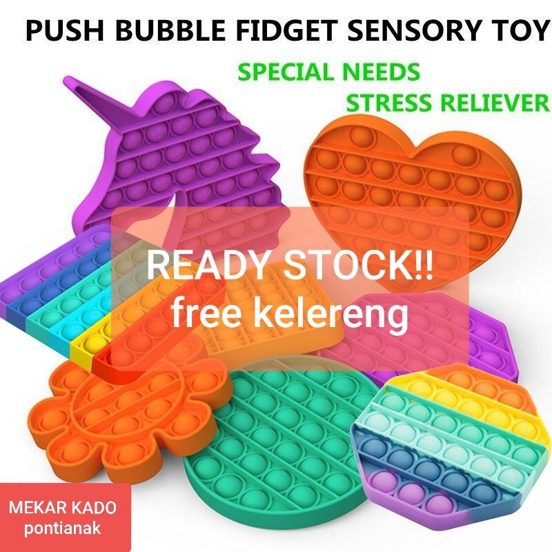 POP IT New fidget push Pop Its Fidget Toy Push Bubble Stress Relief kids pop it tiktok-2