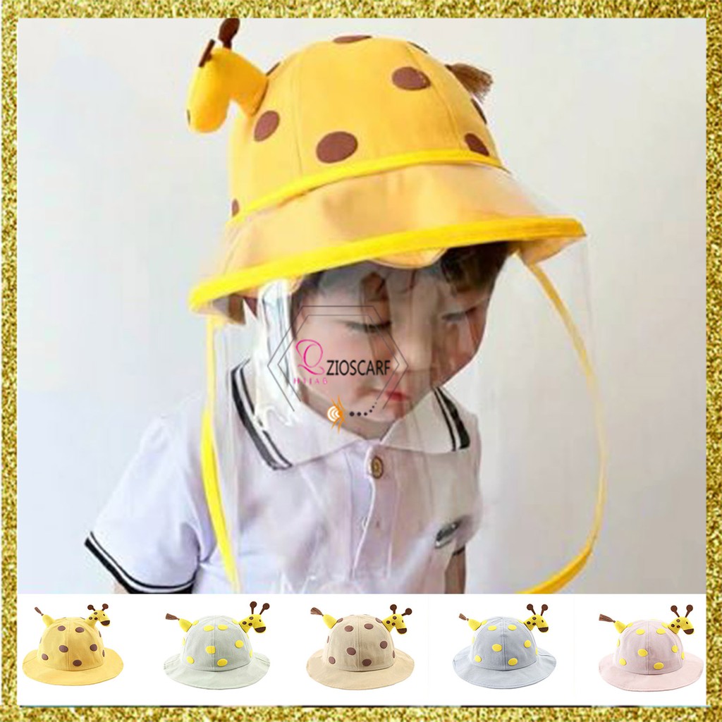 Topi Bucket Anak Jerapah topi fashion balita pelindung wajah anak Topi Anti virus topi jalan - BTA