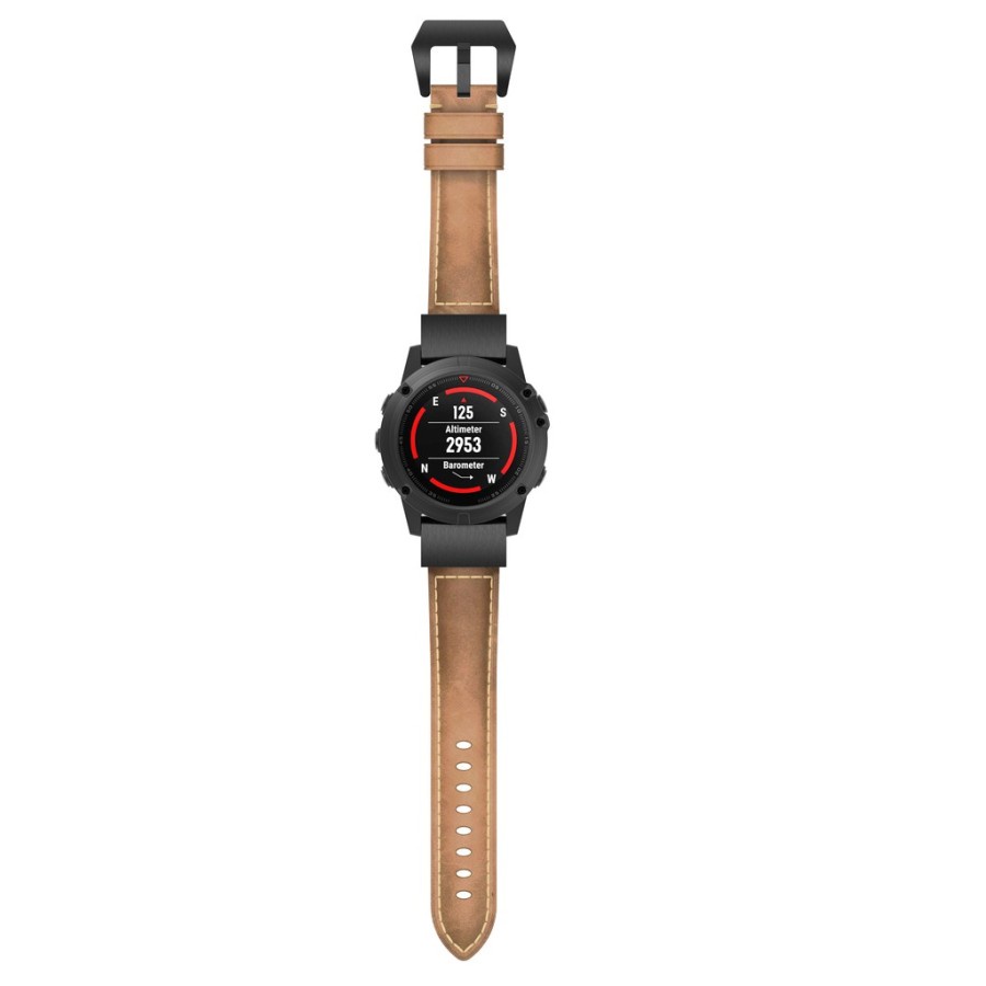 TALI Jam STRAP GARMIN FENIX 7x 3 5x 6x 26mm Genuine Leather QUICKFIT 8