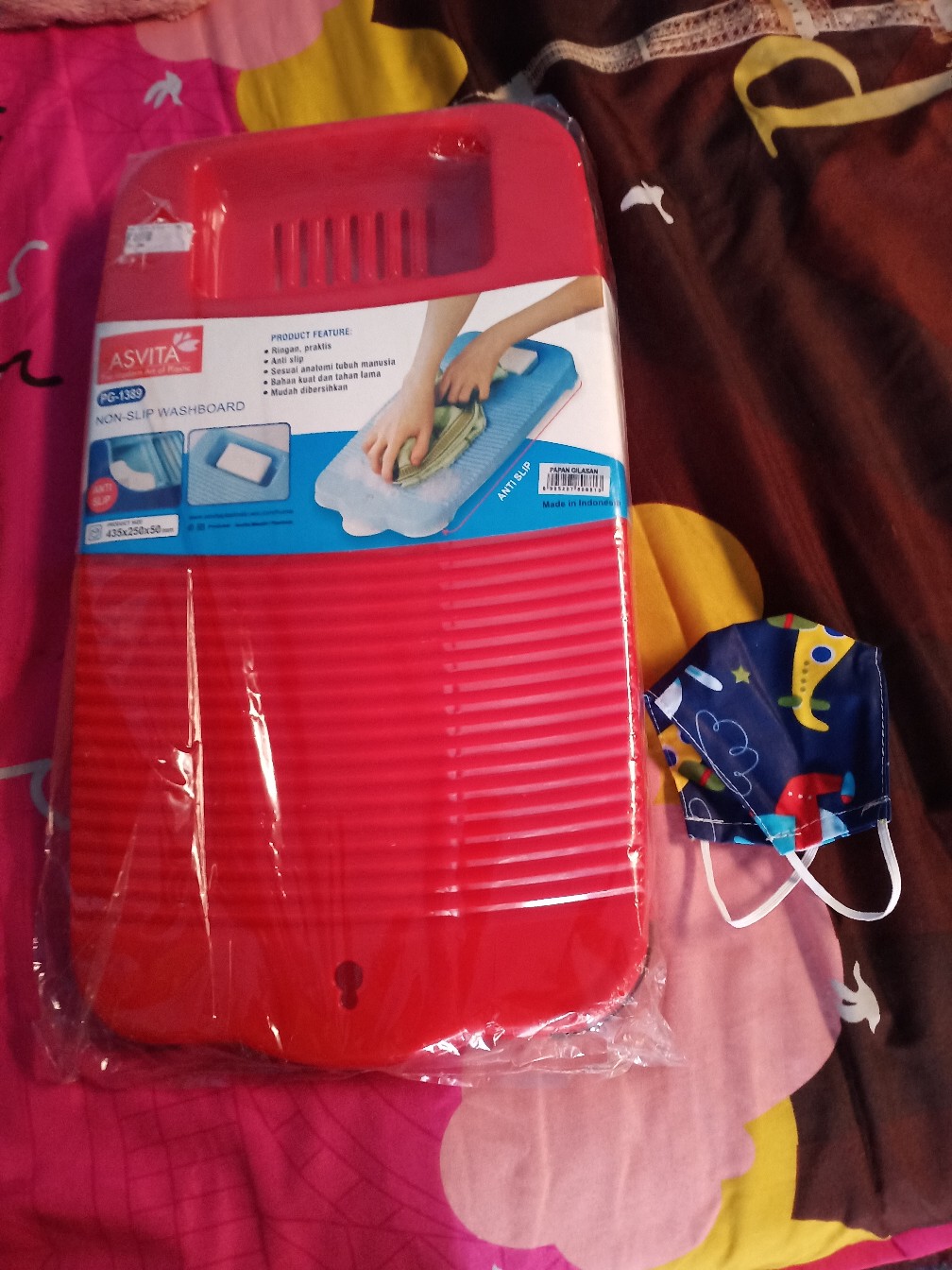 Masker Kain 2 Lapis Untuk Anak Dan Dewasa Model Duckbill Bisa Diselip Filter Tissue