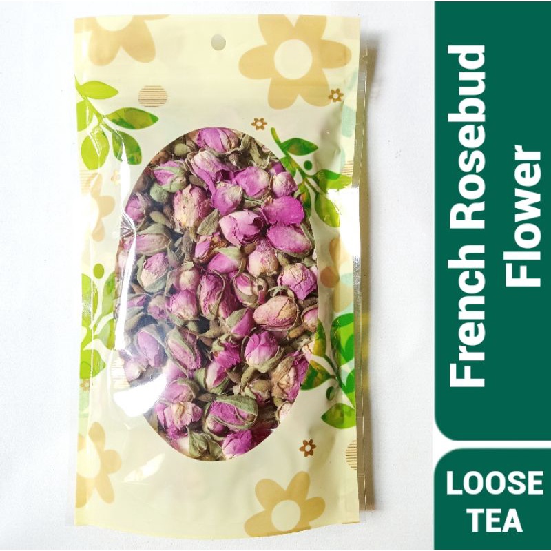 French Rosebud Flower Tea / Teh Bunga Mawar Francis - 100 Gram