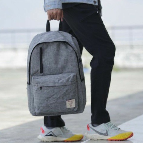 Tas Ransel Pria Tas Punggung Casual Stylish Kasual Backpack Laptop Sekolah Kuliah Kampus - Durable