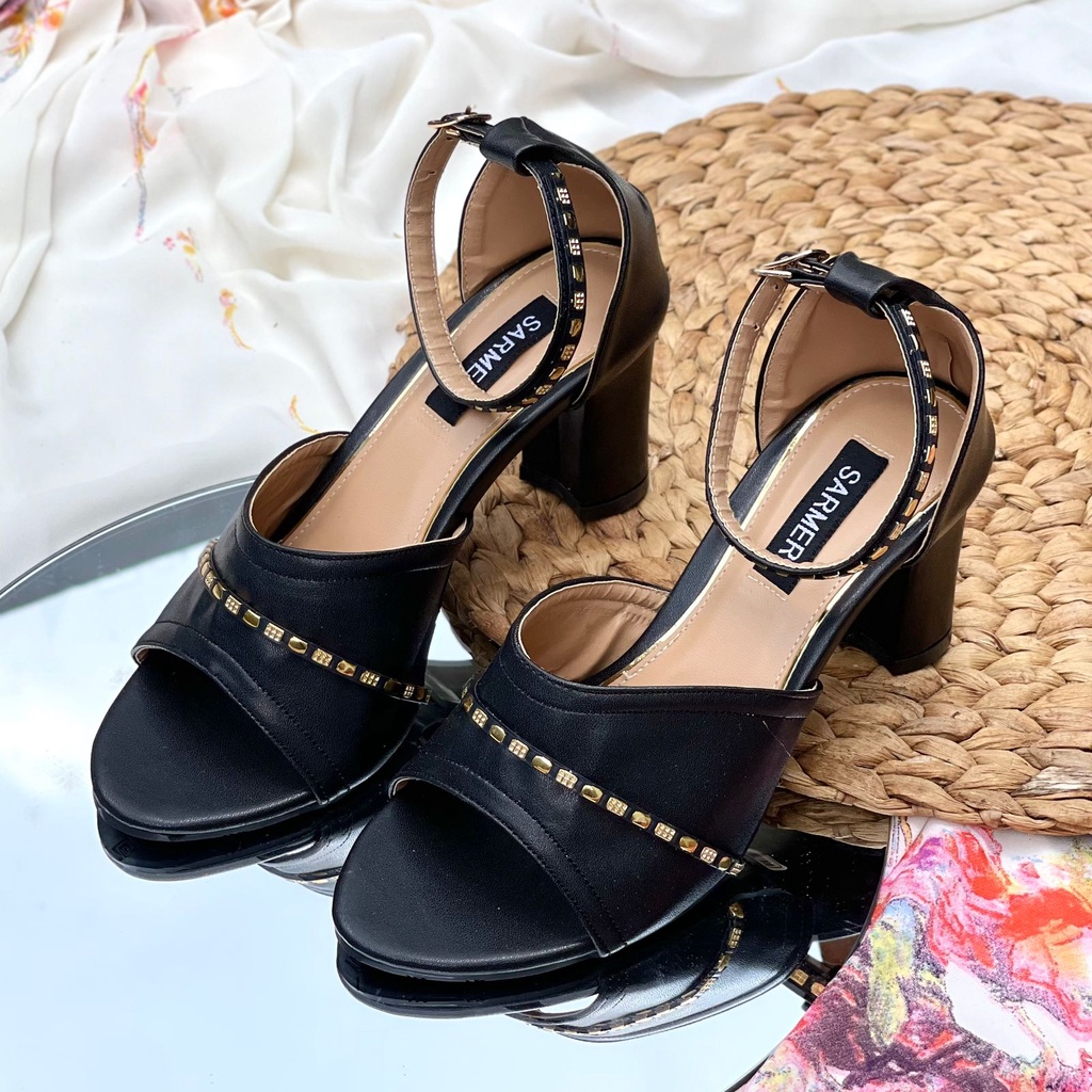 SARMER - JOANNA HEELS BLACK