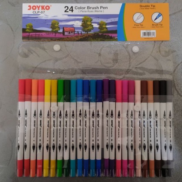 

Joyko Brush Pen CLP-07 (24 Warna) - Pena Kuas 24 Warna