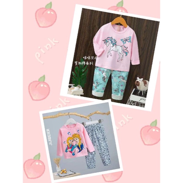 JIJIBEIER Piyama import anak cewek berkualitas PP