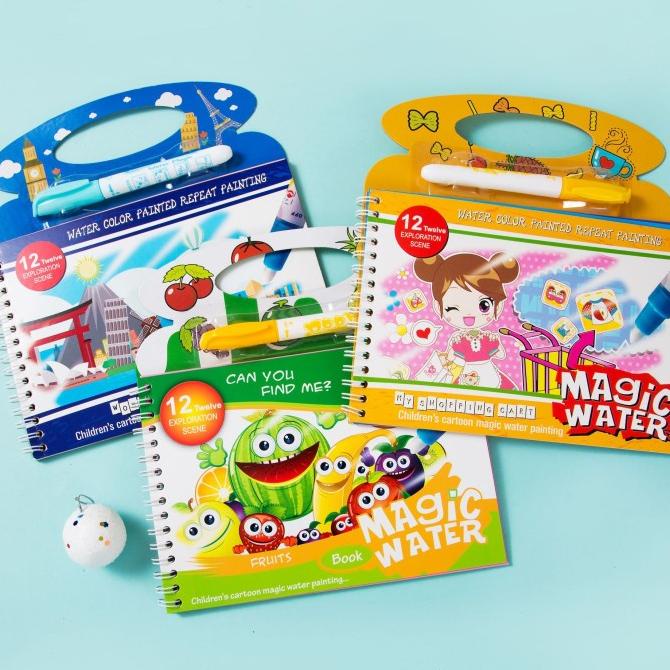 

Magic Coloring Book Besar Magic Water Book Buku Mewarnai Ajaib - COWOK