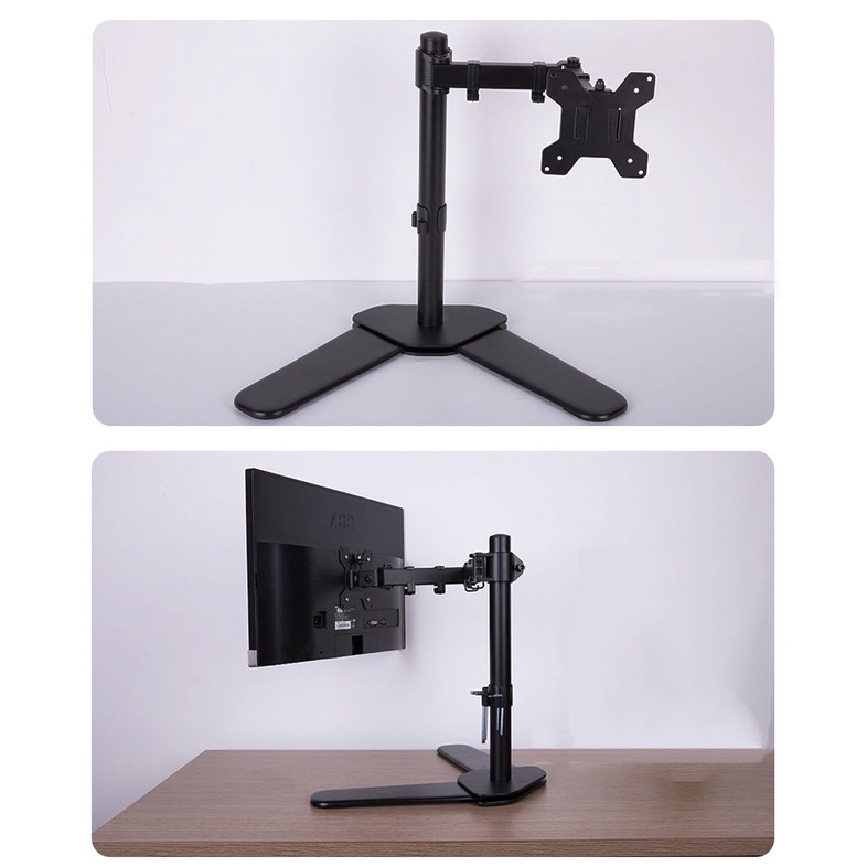 Bracket Monitor 13 - 27 inch, Single Screen Display Free Standing Desk Stand