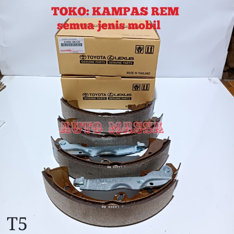 KAMPAS REM BELAKANG HILUX DOUBLE CABIN BRAKE SHOE HILUX DOUBLE CABIN