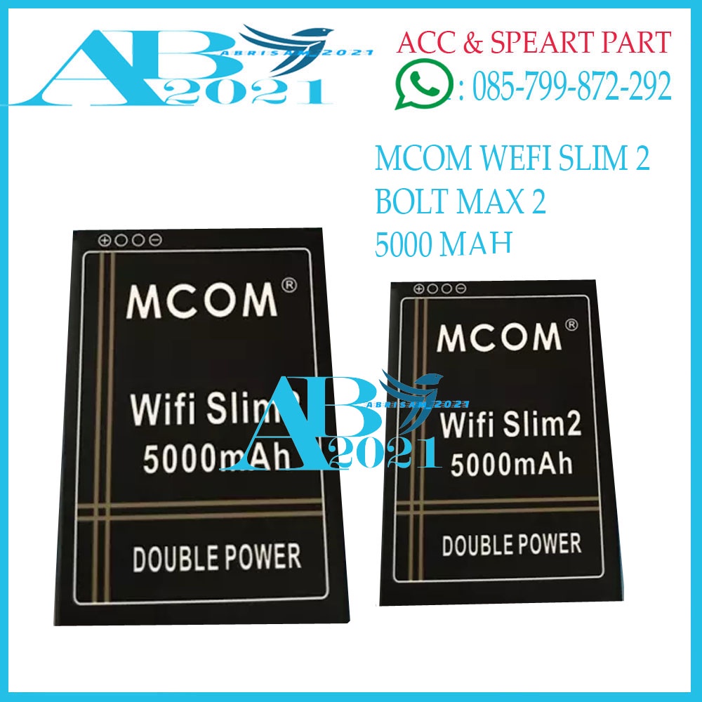 MCOM - BOLT HUAWEI e5673s - Double Power Baterai Batre Batery Battre Battery Batere Batrai Batrey Modem WIFI Mifi Bolt HB434666RBC