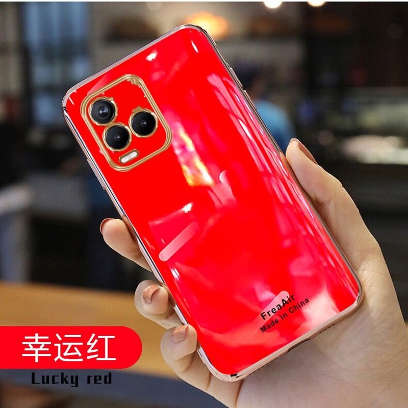 Kesing hp 2021 New Casing Vivo Y21s Y21 Y33s Y53s V21 4G 5G Y51A Y51 Y20 Y12A Y20s Plating TPU Phone Case Drop Resistance Waterproof Fashion Soft Back Cover-red