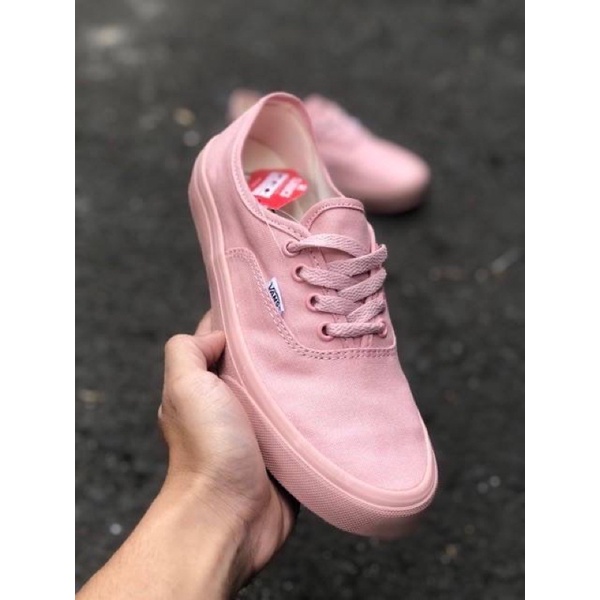 Sepatu Vans authentic all peach salmon pink womens sepatu wanita