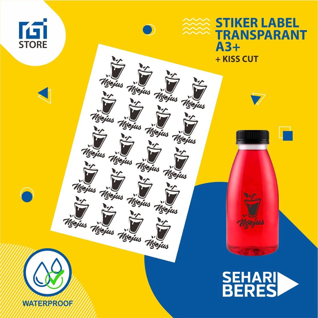 

Cetak Stiker Transparan A3 + Kiss Cut