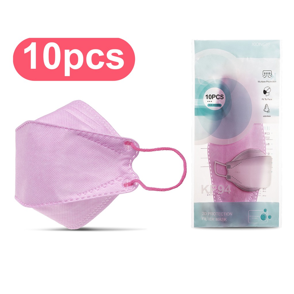 Face Mask 4 Ply Masker Kf94 Warna Warni Korea Perlengkapan Non Medis Original Kf 94