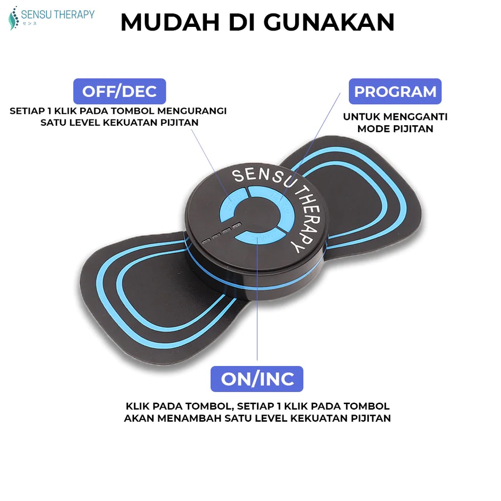 Sensu Pads Elektrik V2 (Tipe Charger)