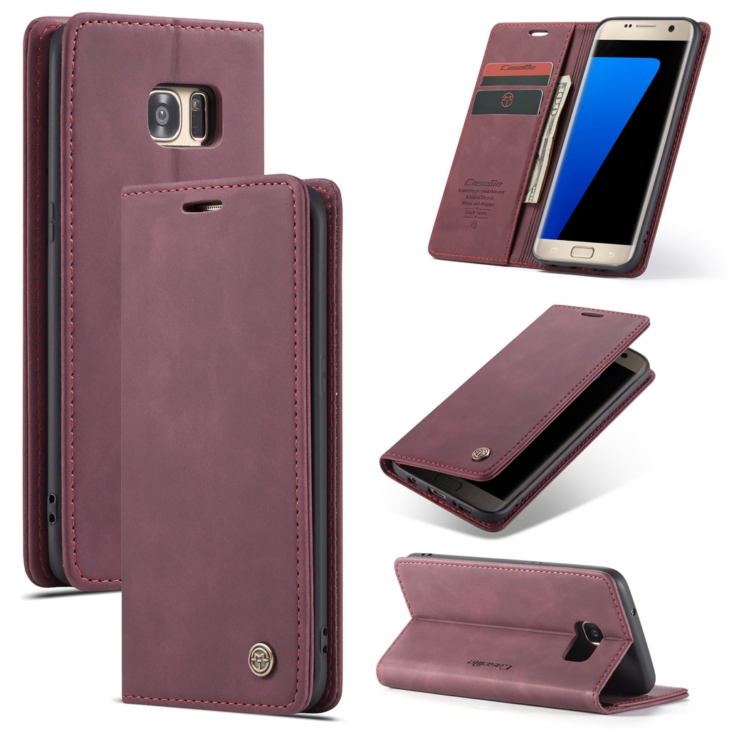Samsung S7 / S7 Edge  Case Caseme Cover Leather Wallet sarung