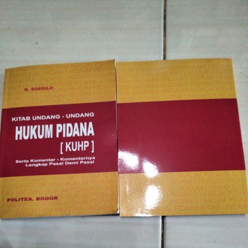 Jual Kitab Undang Undang Hukum Pidana Kuhp R Soesilo Shopee Indonesia