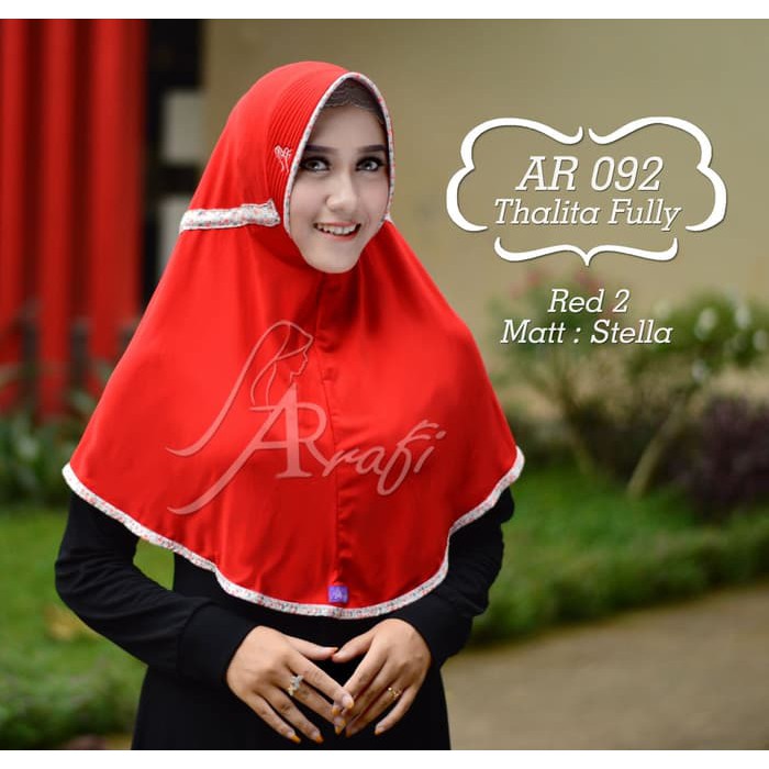 Promo!! Ar 092 Std Jilbab Hijab Bergo Kerudung Arrafi Ar Rafi Serut Terlaris!!
