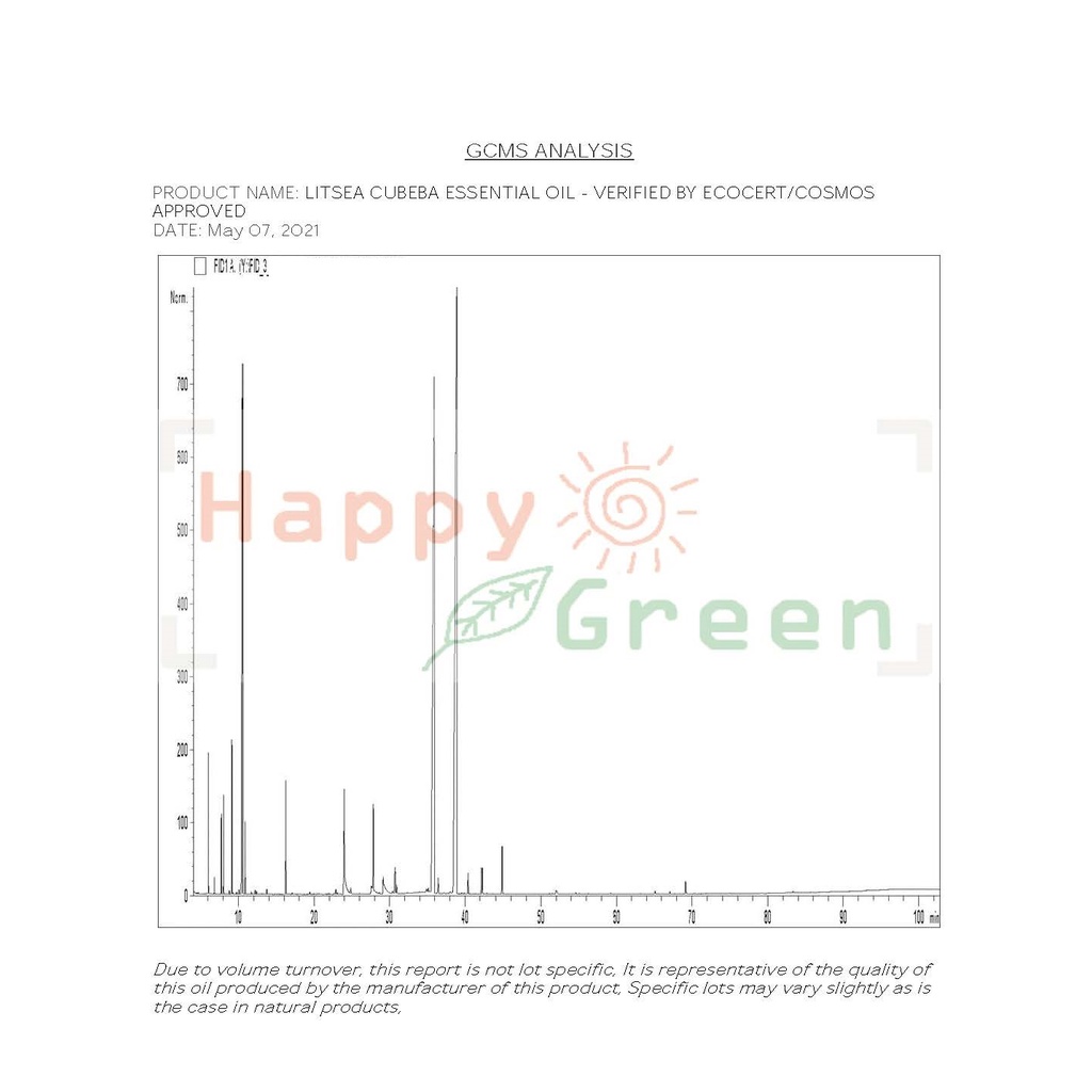 Happy Green May Chang Essential Oil  - Minyak Litsea Cubeba