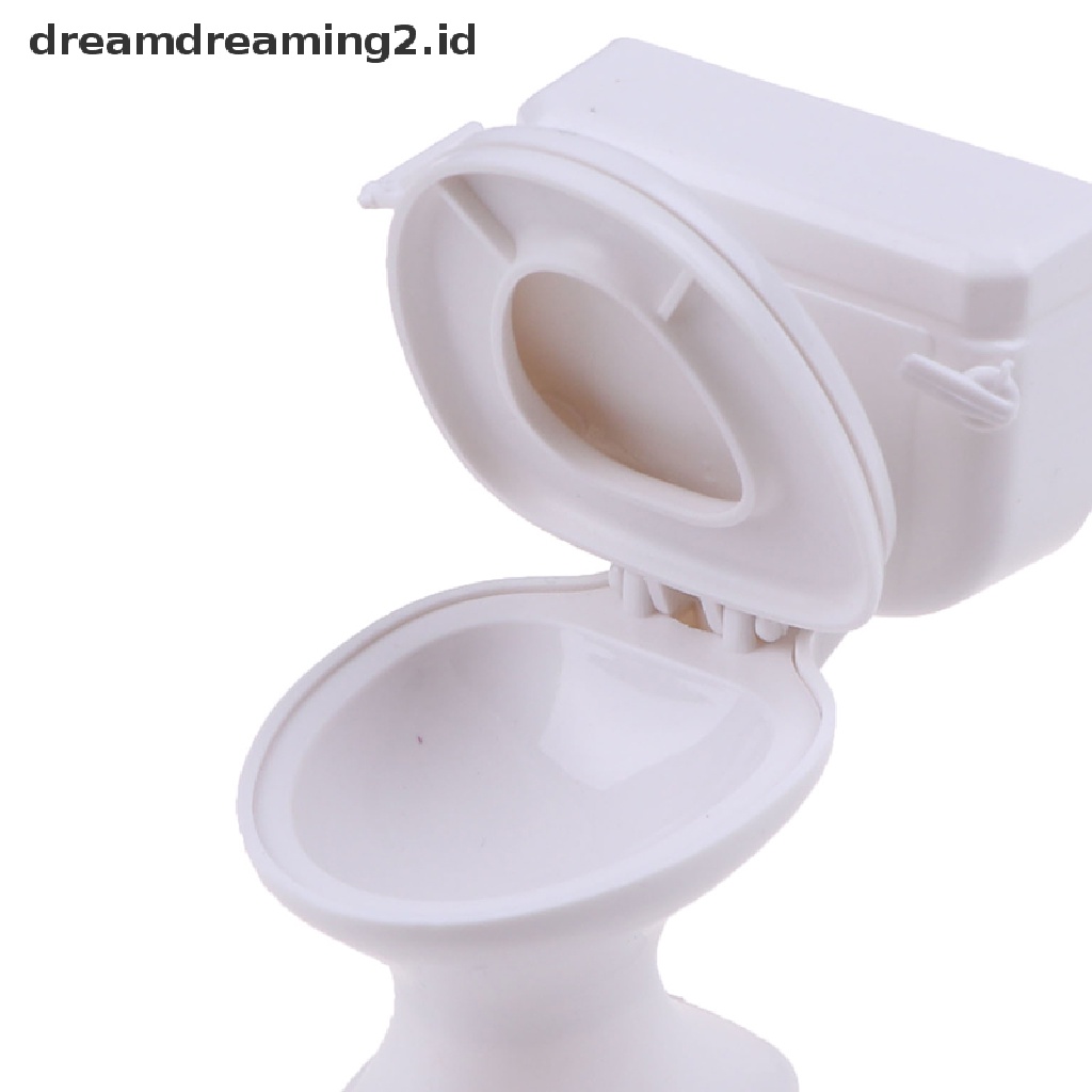 (LIKE) Miniatur Toilet Kamar Mandi Vintage Untuk Aksesoris Rumah Boneka