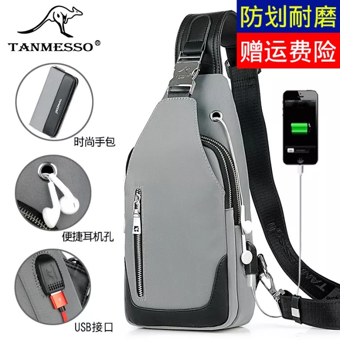 TANMESSO 5in1 BAYAR DITEMPAT- JAM LED -HEADSET- DOMPET -USBPORT -TAS WATERPROOF-BAHAN INTERPILAR SENDIRI LEMBUT DAN TEBAL MENGANDUNG 70%COTTON BUKAN PARASUT ATAU KANVAS SEPERTI YANG BEREDAR DIPASARAN-TAS SELEMPANG PRIA-SLING BAG PRIA