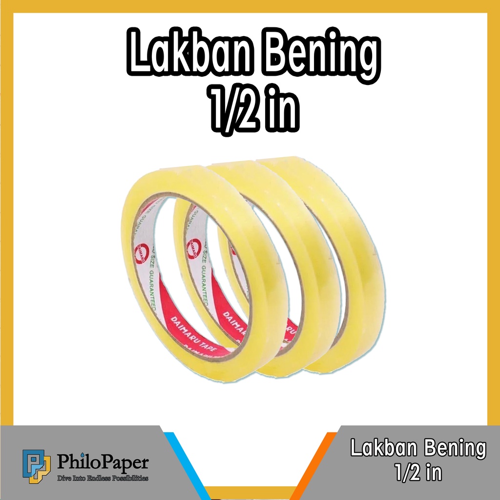 

ATK ~ Lakban Bening 1/2 inch [1PCS]