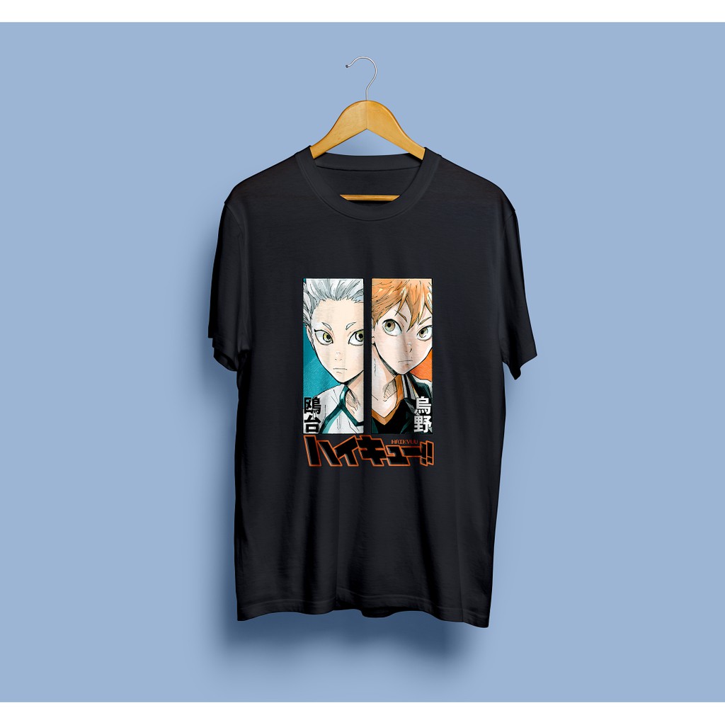 Baju Kaos Anime Haikyuu Hinata Shoyo Vs Hoshiumi Karasuno ...