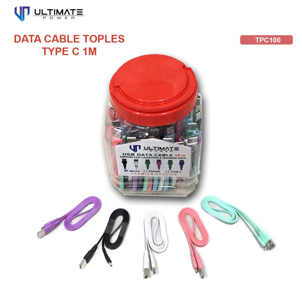 Data Cable Toples isi 25 pcs Series Type C 1M TPC100 Ultimate Power original100%