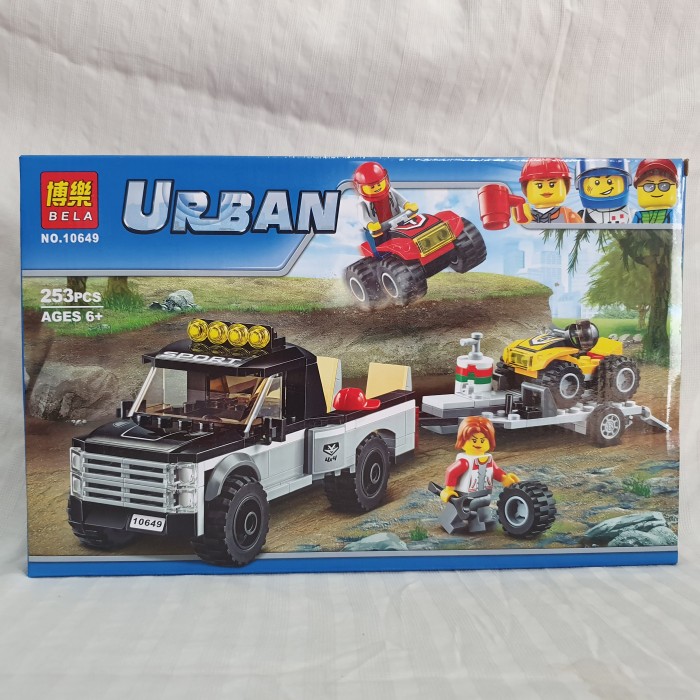 BISA COD Bela 10649 City Urban. Atv Race Team Mainan Brick Lego Compatible BERKUALITAS