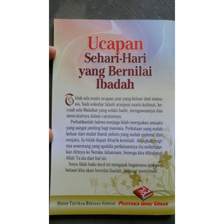 Jual Buku Saku Ucapan Sehari-Hari Yang Bernilai Ibadah - Pustaka Ibnu ...