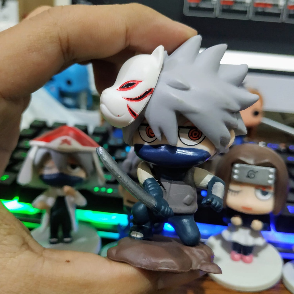 Figure Naruto Shipuden : Kakashi Rin Obito set 6 pcs