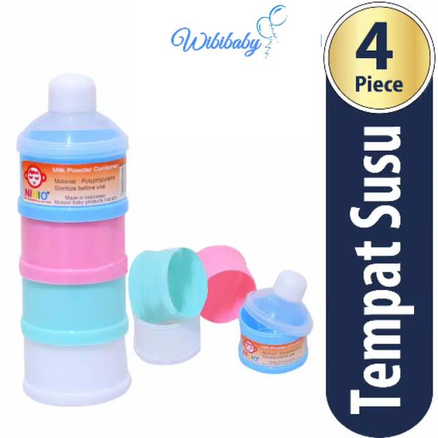 Ninio Milk Powder Container / Tempat Susu Bubuk Susun 3 dan 4