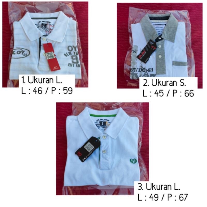 Oto Ono Kaos polo Oto Ono Original