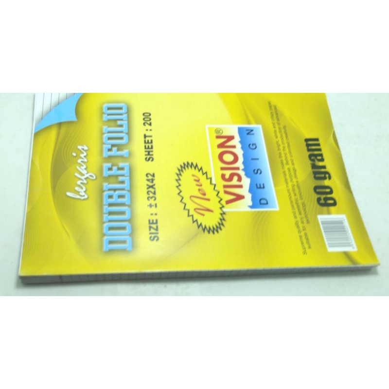 

10 lembar dobel kertas folio garis