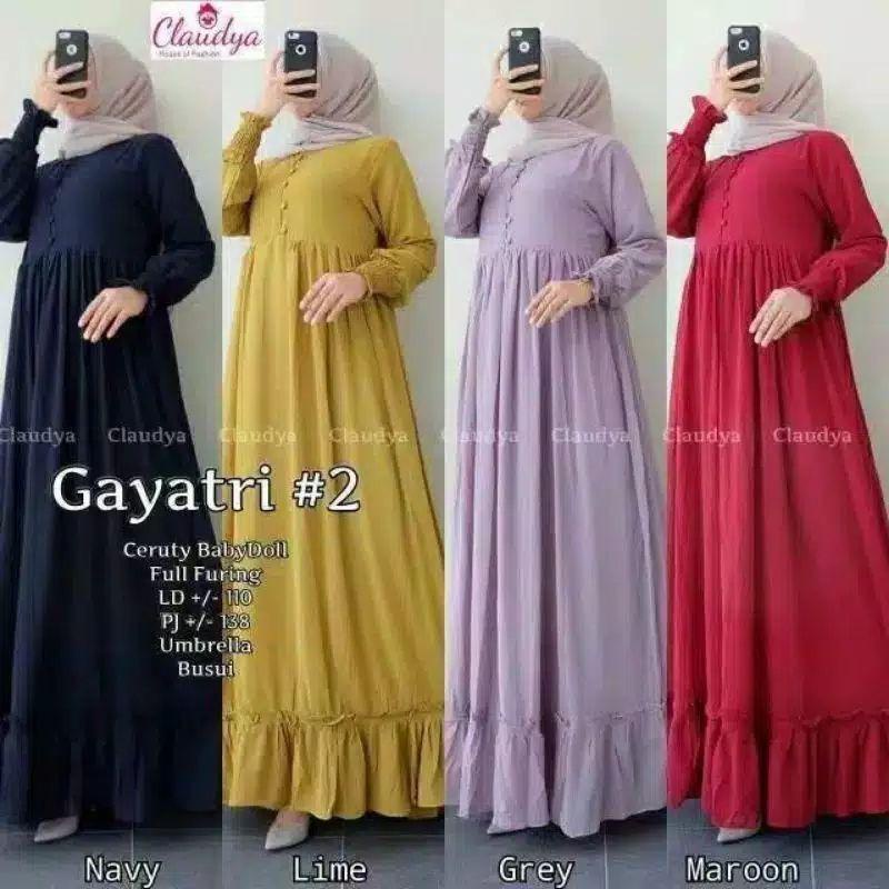 Dres Kekinian "DRESS GAYATRI GAMIS CANTIK CERUTY"