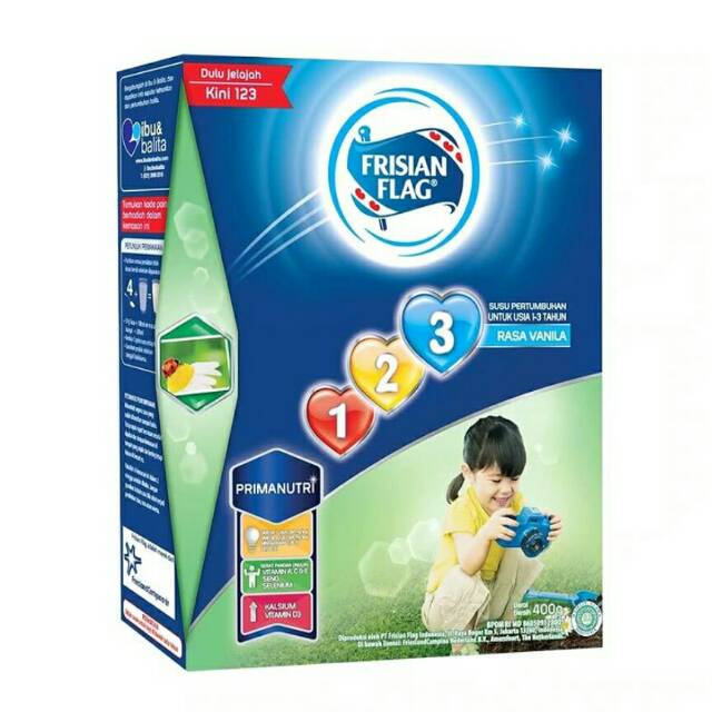 

Frisian Flag 123 Vanilla/ Madu box 400 g