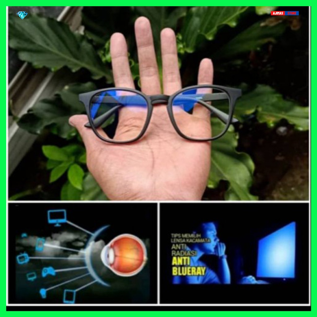 KACAMATA ANTI RADIASI | KACAMATA MINUS PRIA | KACAMATA BLUERAY | KACAMATA PRIA MINUS ANTI SiNAR UV 4