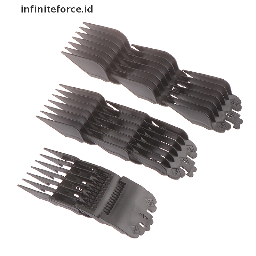 Infiniteforce.id 10PCS / Set Sisir Panduan Potong Rambut 1.5-25MM Untuk Salon