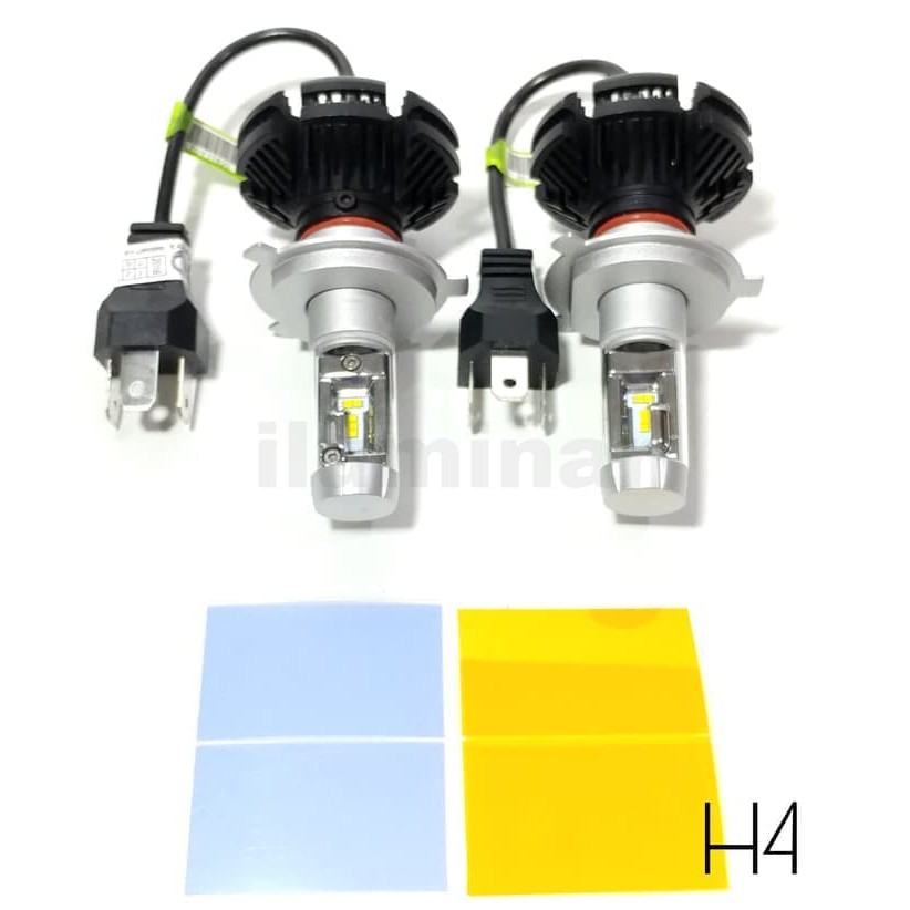Lampu Led Headlamp Mobil H4 Philips X3 Best Quality 3 Warna