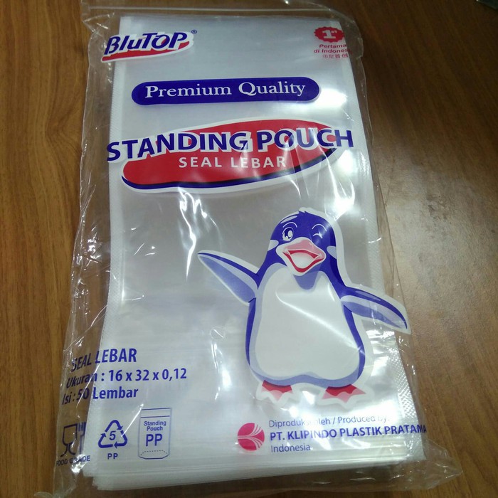 

PLASTIK STANDING UP POUCH 16 X 32 CM - KLIP KEMASAN BENING TEBAL ISI 50 LEMBAR