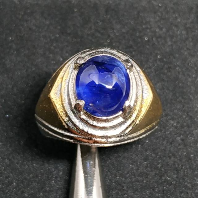CINCIN BATU NATURAL BLUE SAFIR COMBOCON TOP COLOR HQ