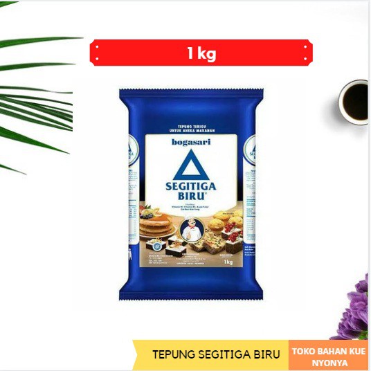 

SEGITIGA BIRU Tepung Protein Sedang/ALL Purpose Flour KEMASAN 1Kg